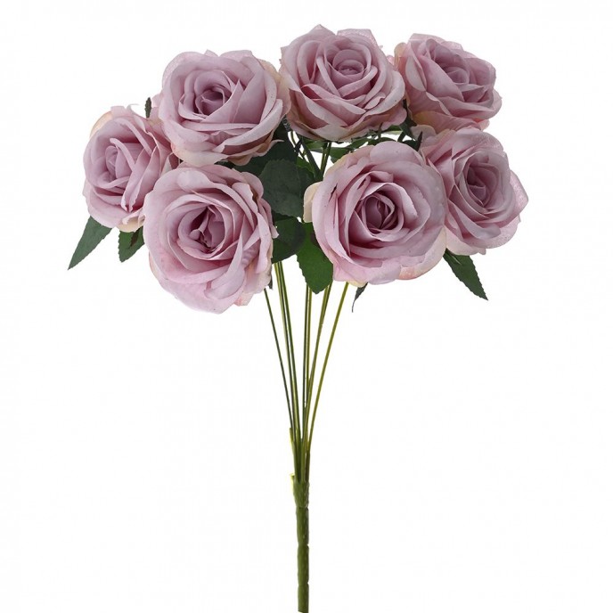  ARTIFICIAL BUNCH OF PINK ROSES 44CM 