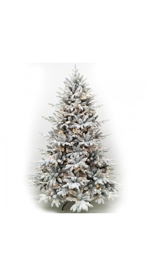  XMAS TREE PRE-LIT FLOCKED NORTH STAR 240CM WITH 650 LEDS