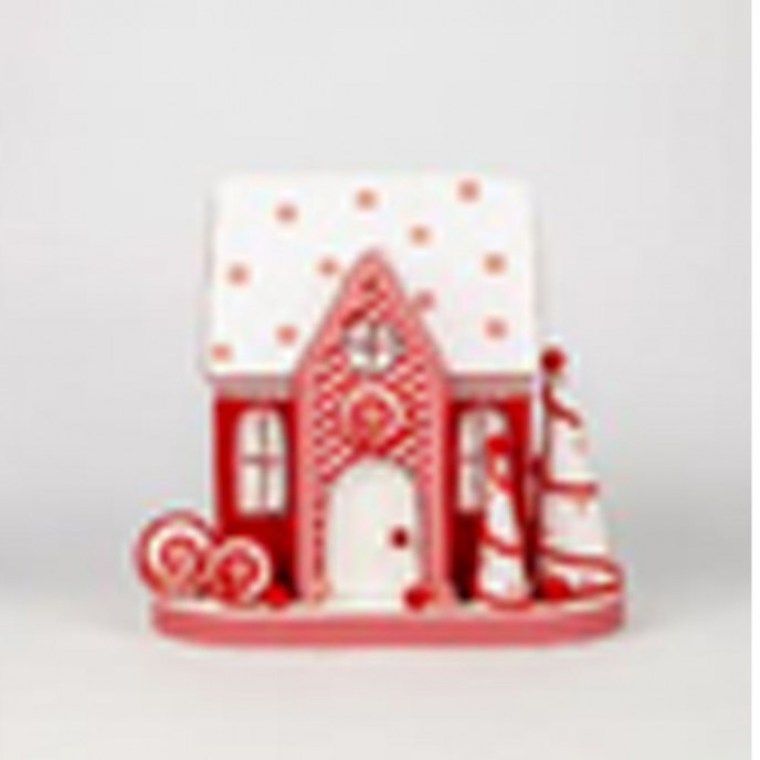  RED CANDY HOUSE 40X22X38CM 