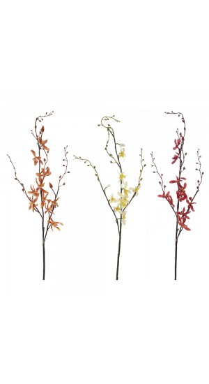  ARTIFICIAL ORCHID FLOWER SPRAY 3 COLOURS