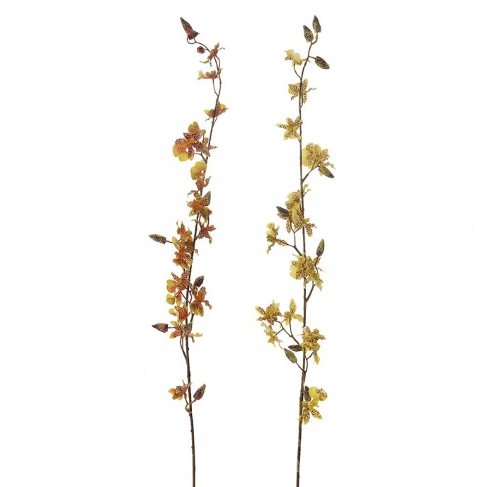  ARTIFICIAL DANCING ORCHID FLOWER SPRAY 104CM IN 2 COLOURS 