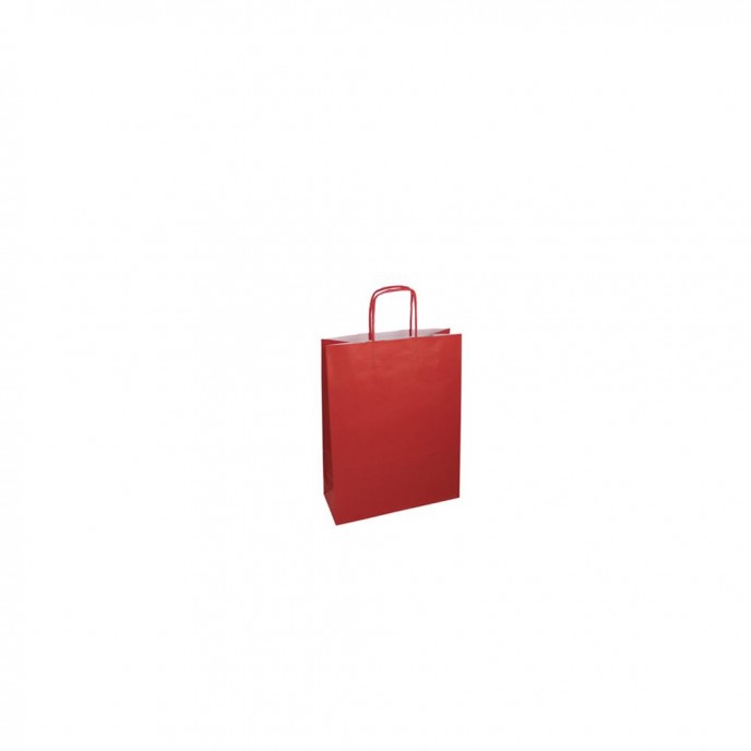  RED PAPER BAG 15x21x8CM 
