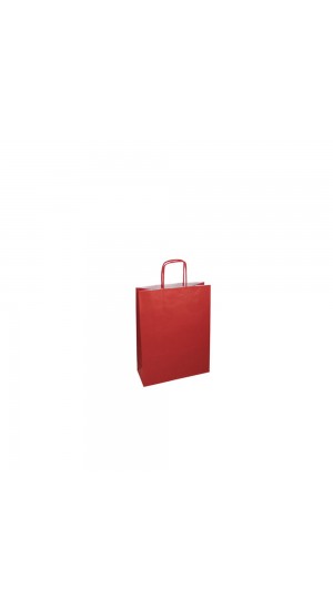  RED PAPER BAG 21x27x11CM