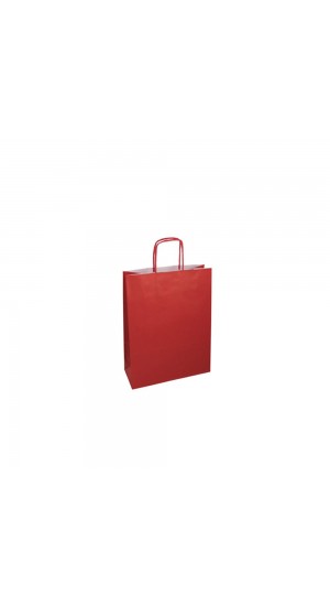  RED PAPER BAG 25x33x12CM