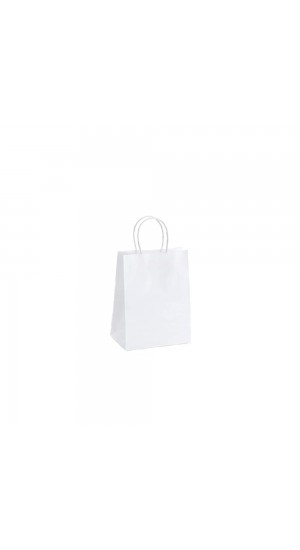  WHITE PAPER BAG 25x33x12CM