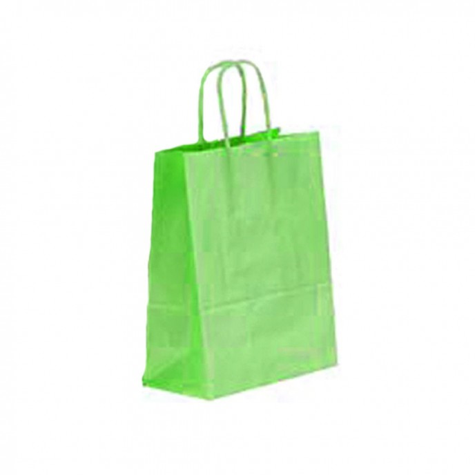  LIME GREEN PAPER BAG 40x55x15CM 