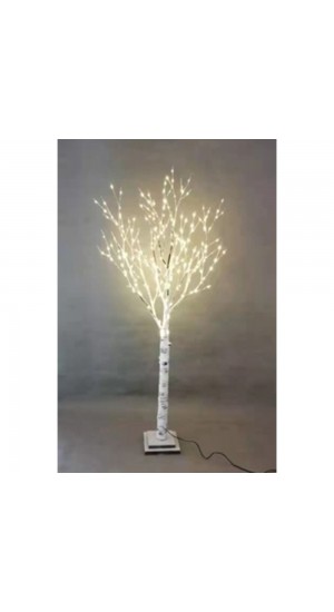  ILLUMINATED BIRCH TREE 200CM WITH BRANCHES AND 480 WHITE LED LIGHTS