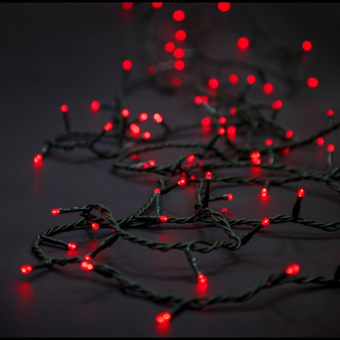  100LED STRING LIGHTS GREEN RED 5M 8FUNCTIONS OUTDOOR 