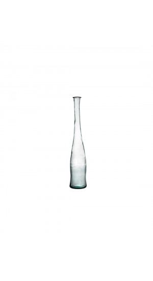 Blues transparent jar bottle.18x100cm.