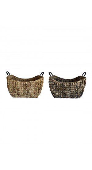Watercress basket natural & black color 44Χ36Χ20 / 26