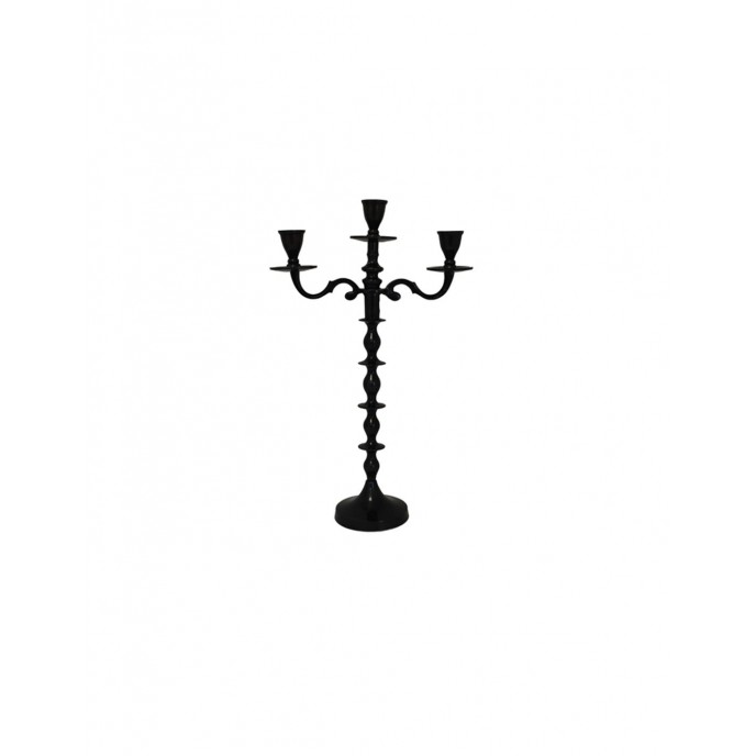 Alum candlestick. black 45cm.