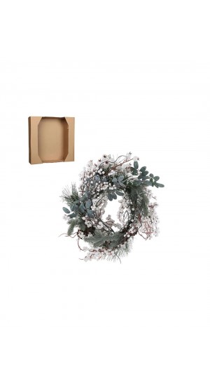 Snowy Ardy wreath 40cm.